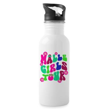 Malle Girls Tour - Trinkflasche mit integriertem Trinkhalm - Weiß - Rechts