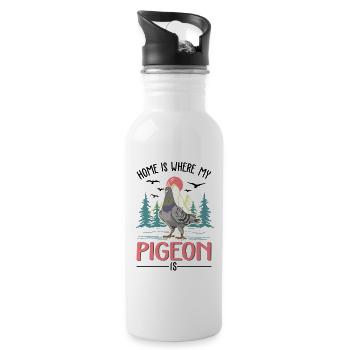 Pigeons Home Pigeon Breeding Pigeon Breeder - Water bottle with straw - white - Right