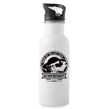 ORDER OF THE LAZY GEEK Saturn Astrophotography - Water bottle with straw - white - Right