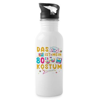 This is my 80s costume - Water bottle with straw - white - Right