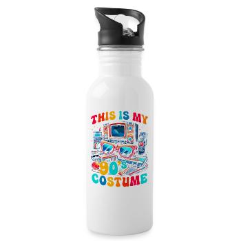 This is my 90s costume - Water bottle with straw - white - Right