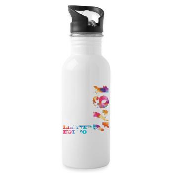 Colorful Birthday Limited Edition 1977 - Water bottle with straw - white - Right
