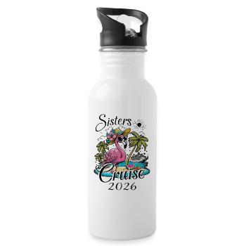 Croisière Sisters 2026 - Gourde avec paille intégrée - blanc - Droite