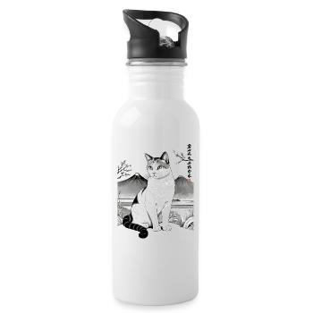 Chats domestiques, Propriétaire, Chat mignon, Chats, Dame - Gourde avec paille intégrée - blanc - Droite