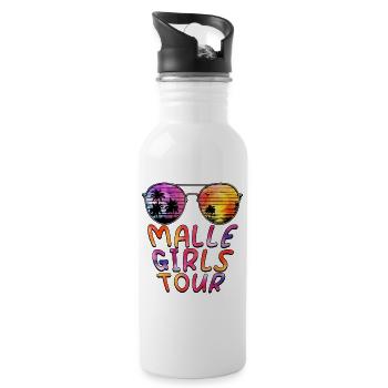 Malle Girls Tour - Water bottle with straw - white - Right
