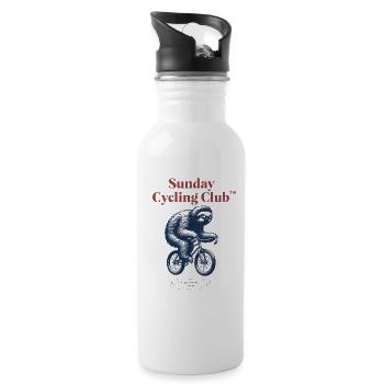 Sunday Cycling Club Faultier Sloth - Water bottle with straw - white - Right