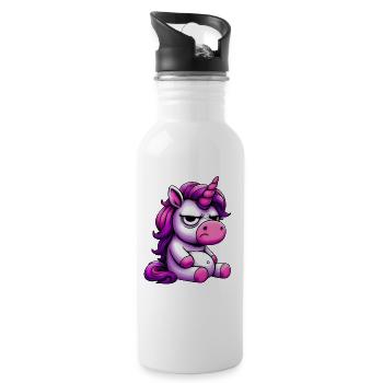 Nope, just Nope - Water bottle with straw - white - Right
