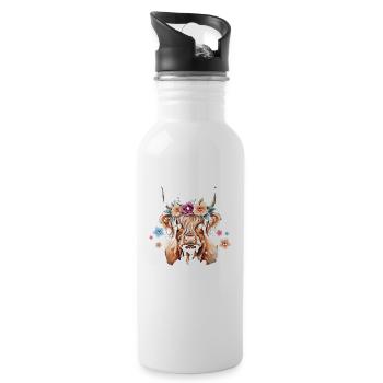 Mimi Of The Birthday Girl - Water bottle with straw - white - Right