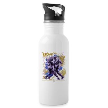 Kizomba Social Perspective Urban Kiz - Water bottle with straw - white - Right