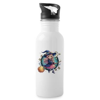 Sweet Witch Finally 7 - Water bottle with straw - white - Right