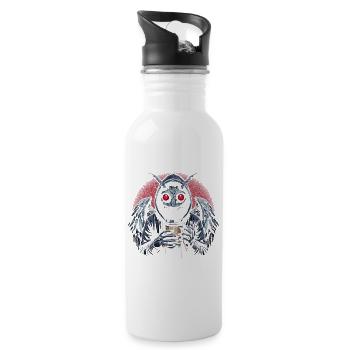 I don't have to do anything today - Water bottle with straw - white - Right