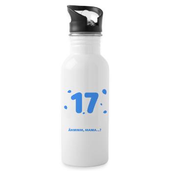 Finally 17 I can do everything I know everything - Water bottle with straw - white - Right