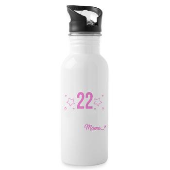 Enfin 22 je peux tout faire, je sais tout - Gourde avec paille intégrée - blanc - Droite