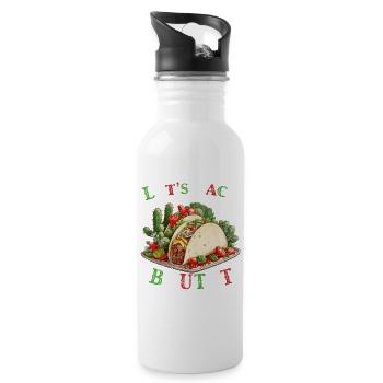 Drôle de tacos Dicton Cinco De Mayo Mexicain - Gourde avec paille intégrée - blanc - Droite