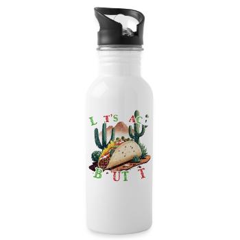 Drôle de tacos Dicton Cinco De Mayo Mexico Fiesta - Gourde avec paille intégrée - blanc - Droite