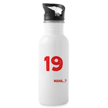 Enfin 19 je peux tout faire, je sais tout - Gourde avec paille intégrée - blanc - Droite
