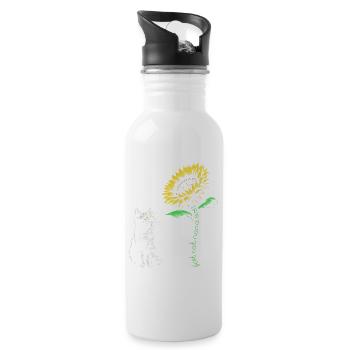 Best Cat Nana Ever - Water bottle with straw - white - Right