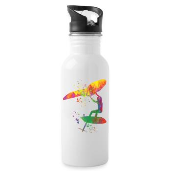Wing Foil Wingsurfing Femme Foil Wing - Gourde avec paille intégrée - blanc - Droite