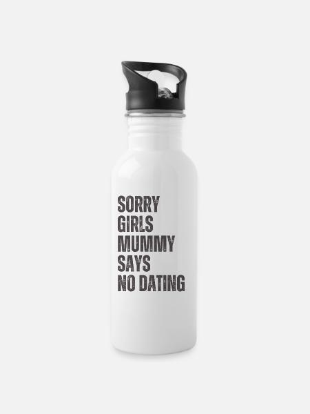 Sorry Girl Mom dit qu’il n’y a pas de rendez-vous - Gourde avec paille intégrée - blanc