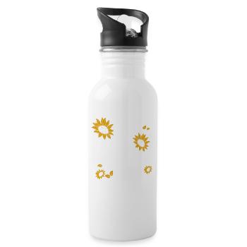 Best Cat Sister Ever - Water bottle with straw - white - Right