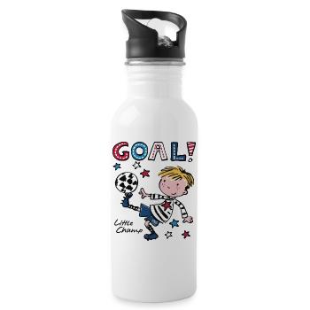 Little Champ - Water bottle with straw - white - Right