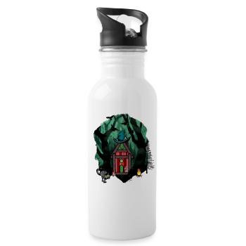 Forêt Conte de fées Conte de fées Personnage Enfant Enfants Animaux de la forêt - Gourde avec paille intégrée - blanc - Droite