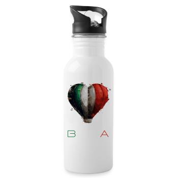 Ciao Bella - Trinkflasche mit integriertem Trinkhalm - Weiß - Rechts