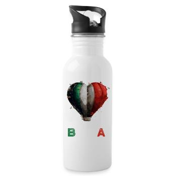Ciao Bella - Trinkflasche mit integriertem Trinkhalm - Weiß - Rechts