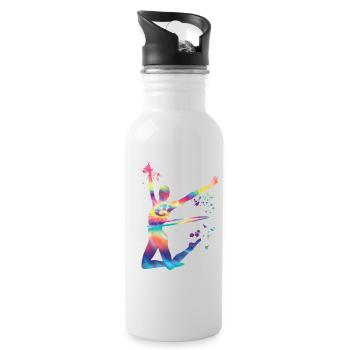 Gymnastique Hoops Gymnastique rythmique - Gourde avec paille intégrée - blanc - Droite