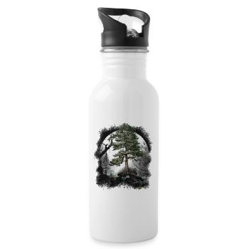Forêt Nature Nature Amoureux Arbres Arbre - Gourde avec paille intégrée - blanc - Droite