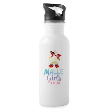 Malle Girls Tour - Trinkflasche mit integriertem Trinkhalm - Weiß - Rechts