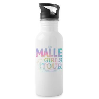 Malle Girls Tour - Water bottle with straw - white - Right