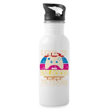 Original 1949 75 Years Old Level 75 Unlock - Water bottle with straw - white - Right