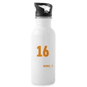 Finally 16 I can do everything I know everything - Water bottle with straw - white - Right