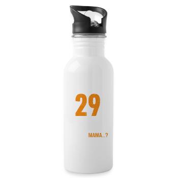 29 Birthday I can do everything I know everything - Water bottle with straw - white - Right