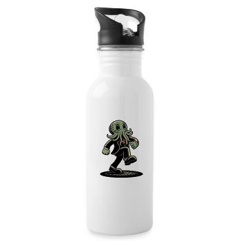Funny Cthulhu Politician Funny Cthulhu - Water bottle with straw - white - Right