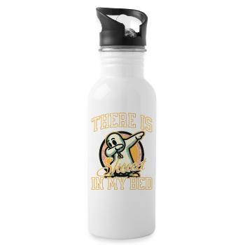 Halloween Costume Funny Ghosts Saying - Water bottle with straw - white - Right
