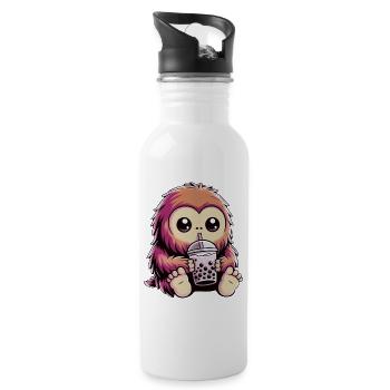 Bigfoot Bubble Tea - Water bottle with straw - white - Right