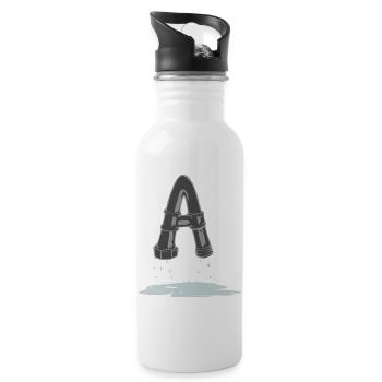 Tube A - Water bottle with straw - white - Right