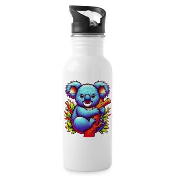 Koala - Water bottle with straw - white - Right
