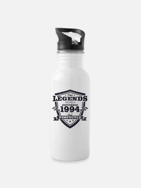 30. Geburtstag Original August 1994 Jahrgang 1994 - Trinkflasche mit integriertem Trinkhalm - Weiß