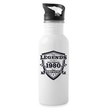 44e anniversaire Original Août 1980 Millésime 1980 - Gourde avec paille intégrée - blanc - Droite