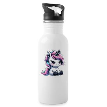 I Must Goa Nix Dialect Unicorn Dialect - Water bottle with straw - white - Right