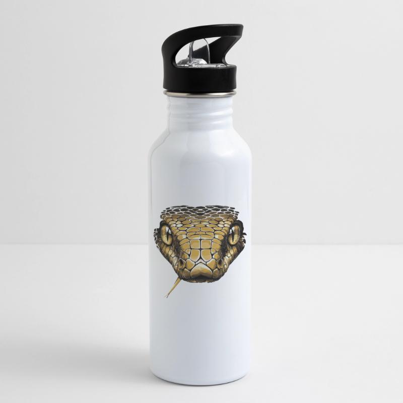 Serpent Python Cobra Mamba Serpent à sonnettes Serpent Gourde avec paille intégrée