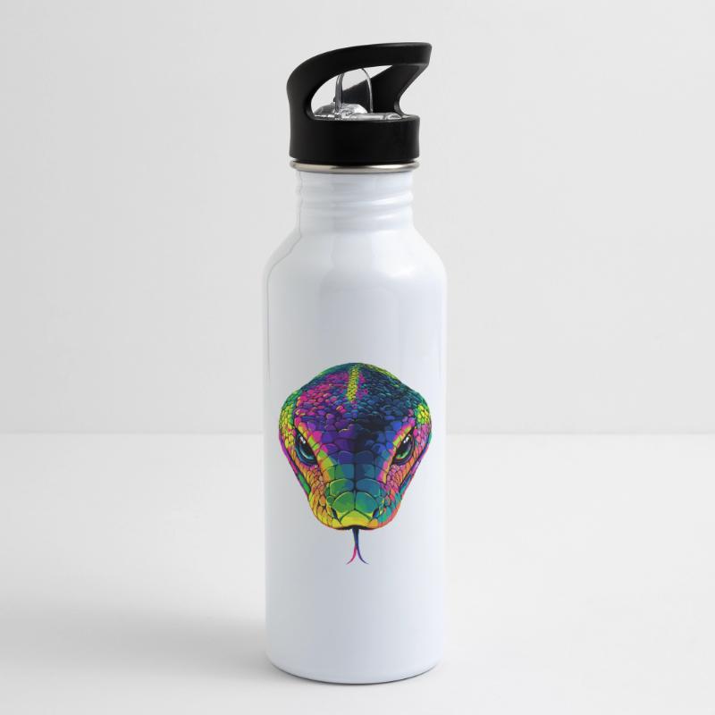 Snake Python Cobra Mamba Rattlesnake Snake Water bottle with straw