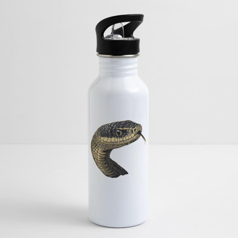 Snake Python Cobra Mamba Rattlesnake Snake Water bottle with straw