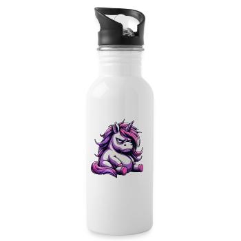 Good morning? Very thin ice - Water bottle with straw - white - Right