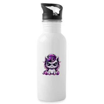 Today I want to do something with people - Water bottle with straw - white - Right
