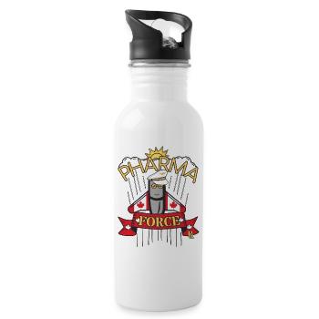 Apotheke Kanada Pharma Force - Trinkflasche mit integriertem Trinkhalm - Weiß - Rechts