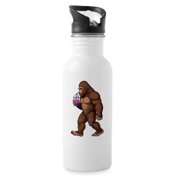 Bigfoot Bubble Tea - Trinkflasche mit integriertem Trinkhalm - Weiß - Rechts